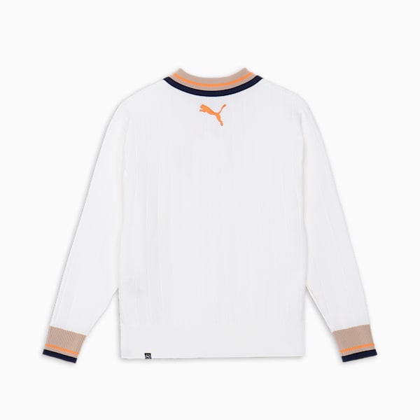 ウィメンズ ゴルフ PC W リラックス カラー ニット ポロシャツ, White Glow, extralarge-JPN