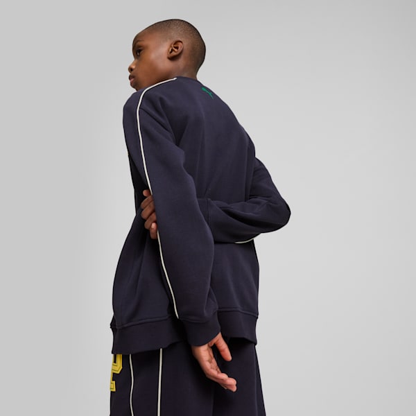 T7 SUPER PUMA Big Kids' Bomber Jacket, New Navy, extralarge