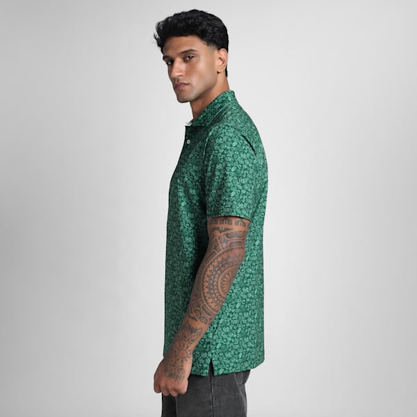 MATTR Peach Stand Men's Golf Polo, Dark Myrtle, extralarge-IND