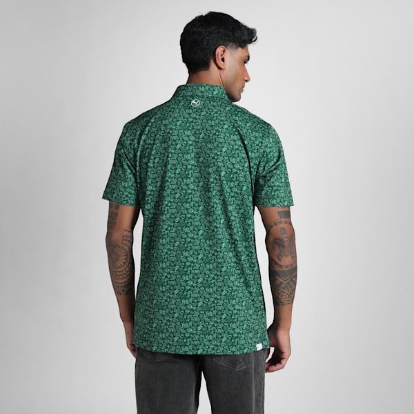 MATTR Peach Stand Men's Golf Polo, Dark Myrtle, extralarge-IND