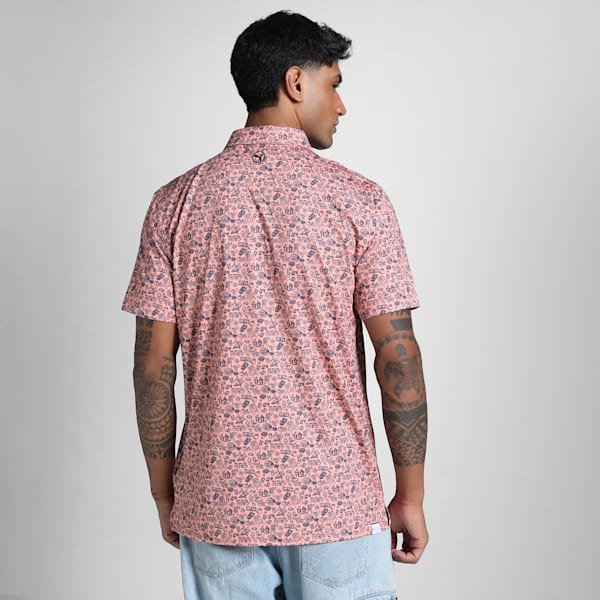 MATTR Peach Stand Men's Golf Polo, Pink Fruit, extralarge-IND