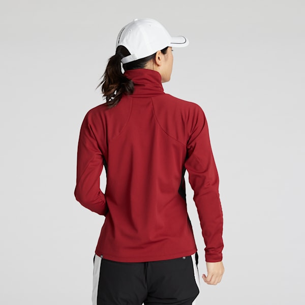 ウィメンズ ゴルフ PF W ピーチ スクラム ストレッチ サイド 長袖 シャツ, Intense Red, extralarge-JPN