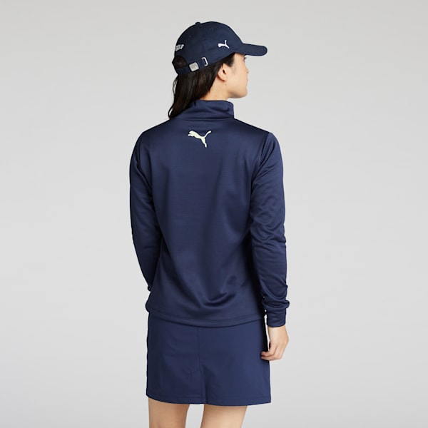 ウィメンズ ゴルフ PC W ストレッチ グライド フリース プーマ 長袖 シャツ, Deep Navy, extralarge-JPN