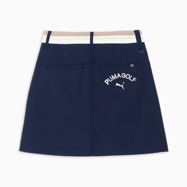 ウィメンズ ゴルフ PC ストレッチ プーマ ロゴ スカート, Deep Navy, extralarge-JPN