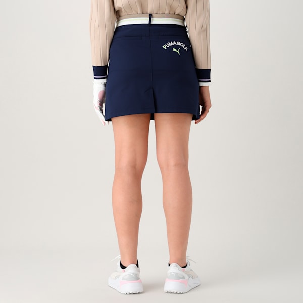 ウィメンズ ゴルフ PC ストレッチ プーマ ロゴ スカート, Deep Navy, extralarge-JPN