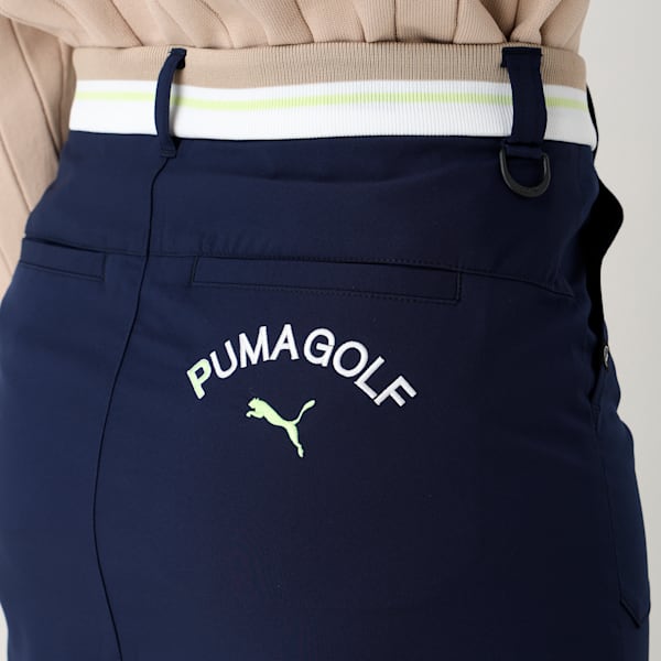 ウィメンズ ゴルフ PC ストレッチ プーマ ロゴ スカート, Deep Navy, extralarge-JPN