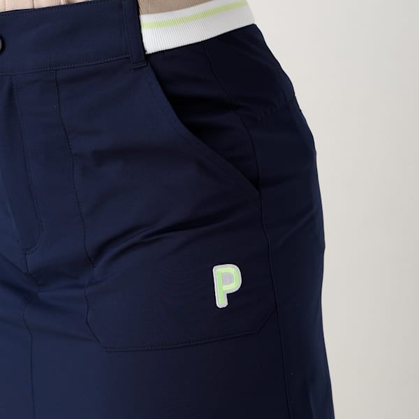 ウィメンズ ゴルフ PC ストレッチ プーマ ロゴ スカート, Deep Navy, extralarge-JPN