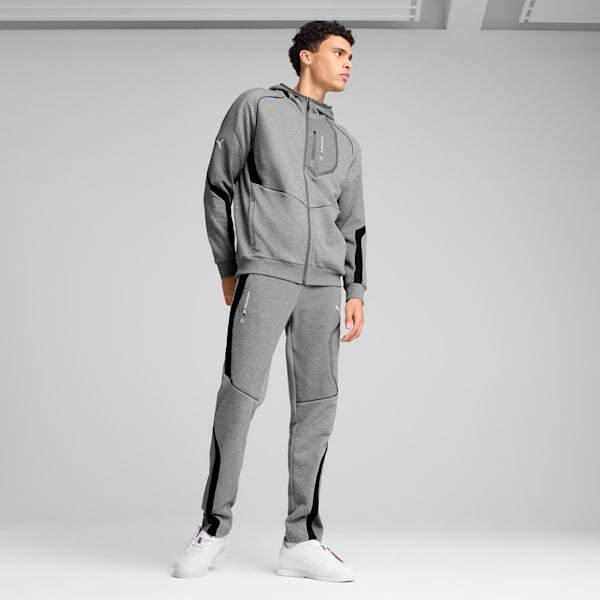 BMW M Motorsport Men's Hooded Jacket, Medium Gray Heather, extralarge
