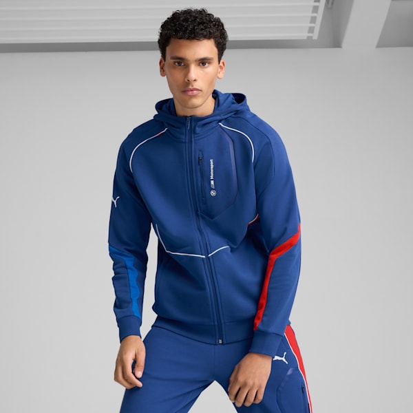 BMW M Motorsport Men's Hooded Jacket, Pro Blue-M Color, extralarge