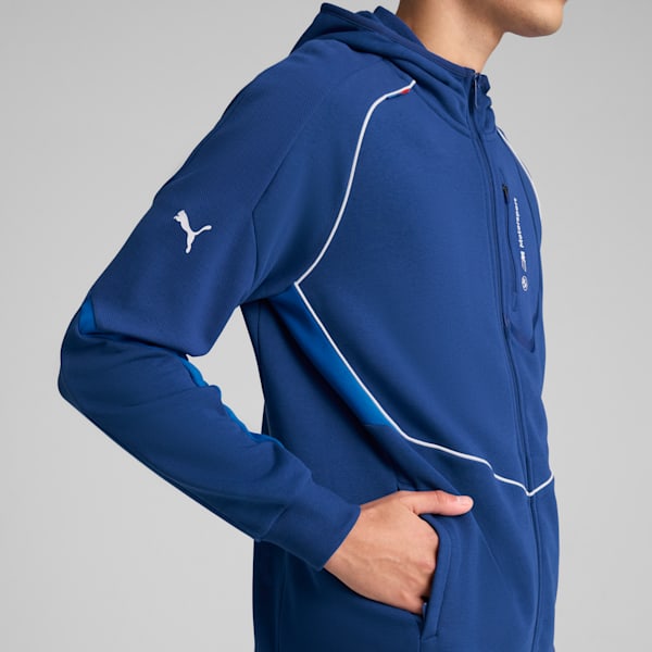 BMW M Motorsport Men's Hooded Jacket, Pro Blue-M Color, extralarge
