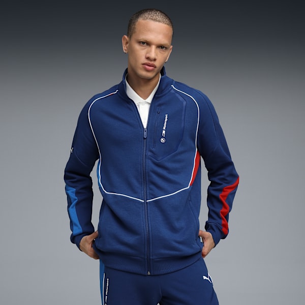 BMW M Motorsport Men's Sweat Jacket, Pro Blue-M Color, extralarge-IND