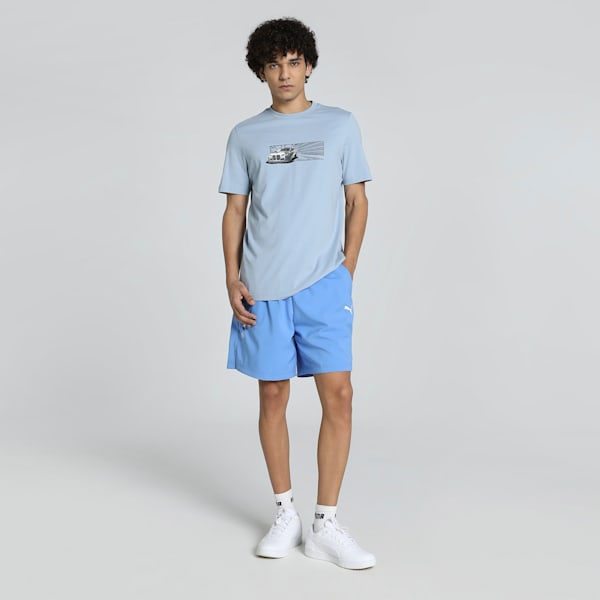 BMW M Motorsport Men's Car Graphic Tee, Blue Wash, extralarge-IND