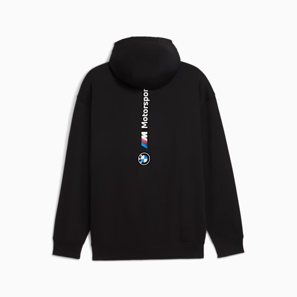 BMW M Motorsport Essentials+ Hooded Fleece Jacket Men, PUMA Black, extralarge