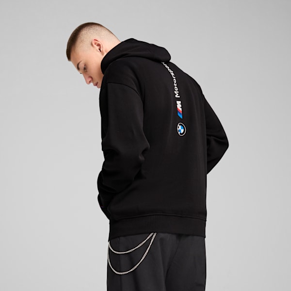 BMW M Motorsport Essentials+ Hooded Fleece Jacket Men, PUMA Black, extralarge