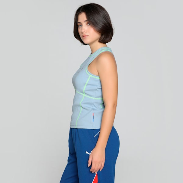 BMW M Motorsport Lifestyle Women's Top, Blue Wash, extralarge-IND