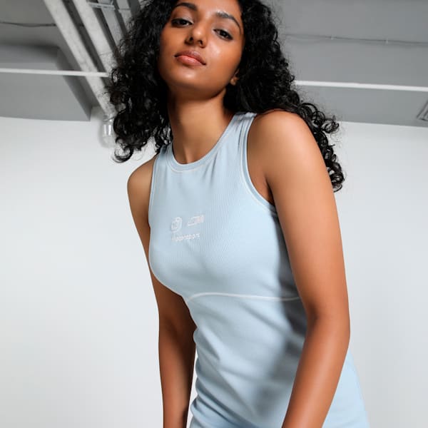 BMW M Motorsport Women's Slim Fit Dress, Blue Wash, extralarge-IND