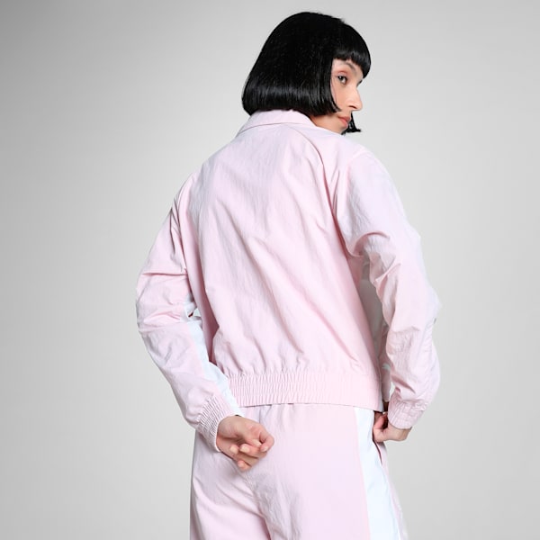 BMW M Motorsport Women's Woven Jacket, Rose Mauve, extralarge-IND