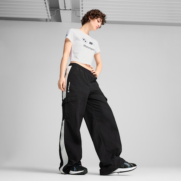 Pantalones cargo BMW M Motorsport para mujer, PUMA Black, extralarge