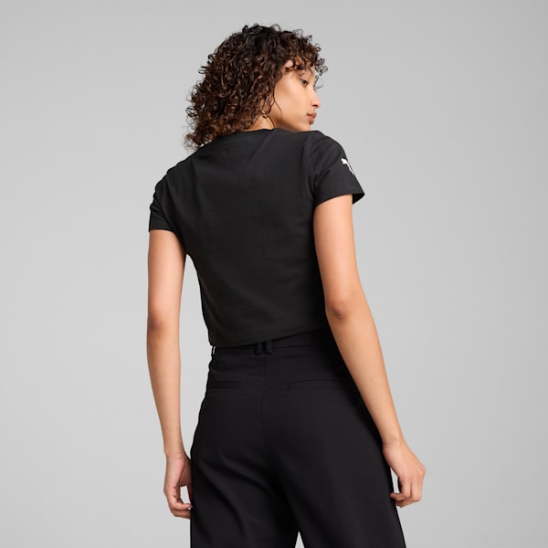 BMW M Motorsport Women's Graphic Baby Tee, PUMA Black, extralarge
