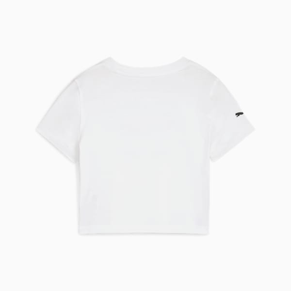 BMW M Motorsport Women's Graphic Baby Tee, PUMA White, extralarge