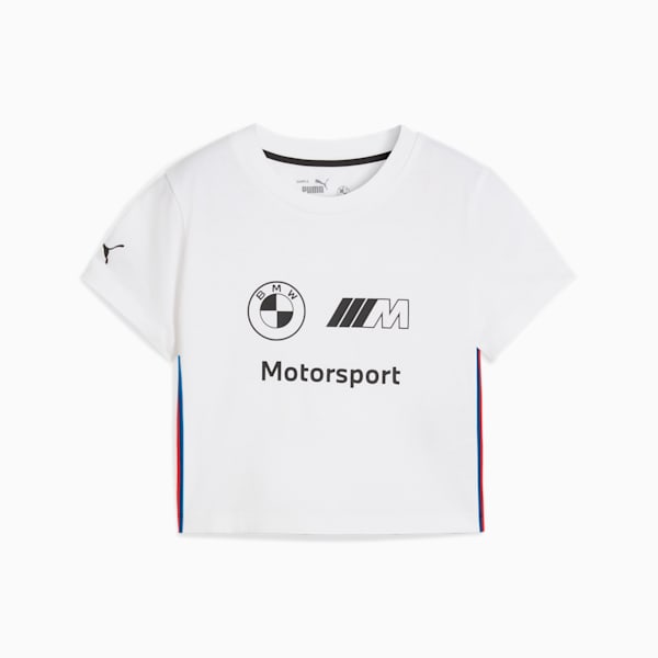 Camiseta corta con diseño gráfico BMW M Motorsport para mujer, PUMA White, extralarge