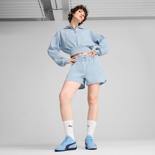 Shorts BMW M Motorsport Essentials+ para mujer, Blue Wash, extralarge
