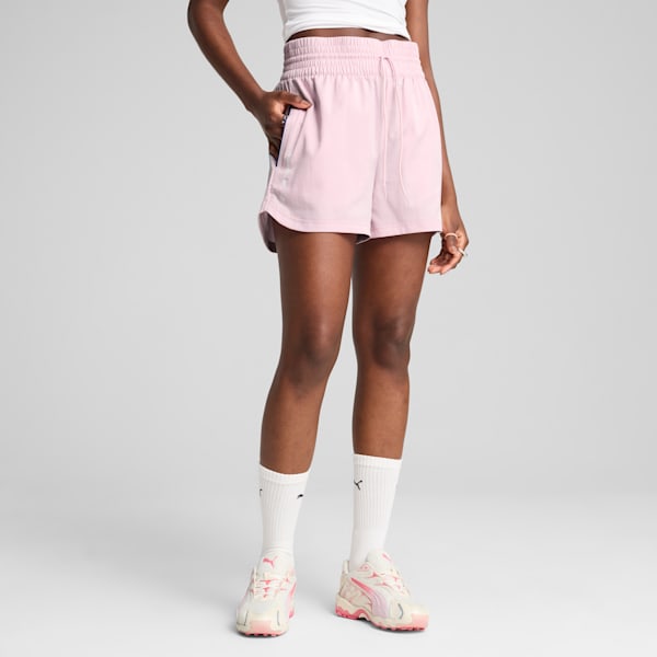 Shorts tejidos BMW M Motorsport Essentials+ para mujer, Rose Mauve, extralarge