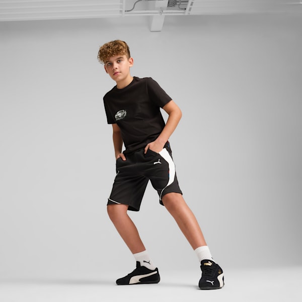 BMW M Motorsport Big Kids' Sweat Shorts, PUMA Black, extralarge