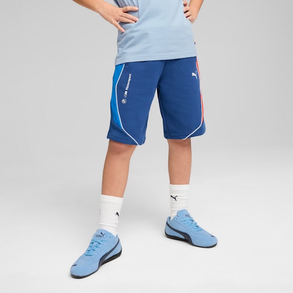 BMW M Motorsport Big Kids' Sweat Shorts, Pro Blue-M Color, extralarge