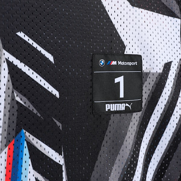 BMW M Motorsport All-over Print Youth Tee, PUMA Black-AOP, extralarge-IND