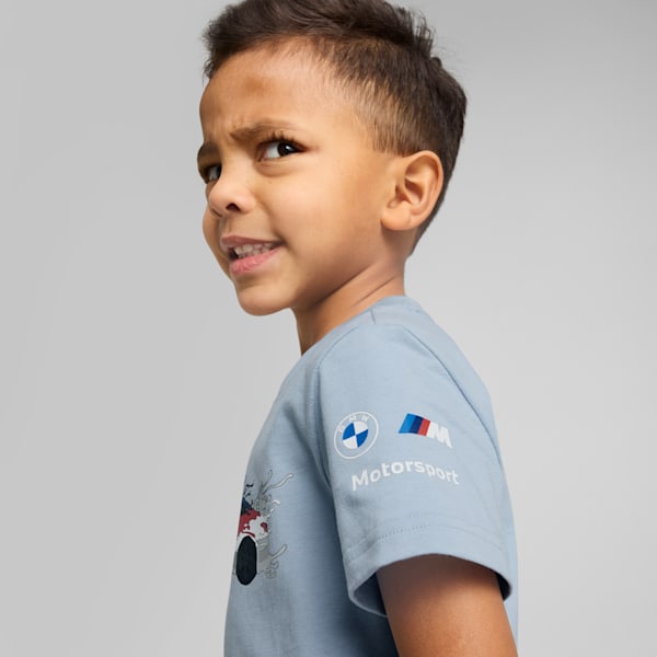 BMW M Motorsport Kid's Tee, Blue Wash, extralarge-IND