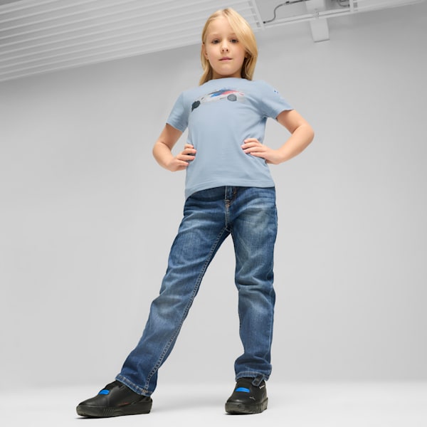 BMW M Motorsport Kid's Tee, Blue Wash, extralarge-IND