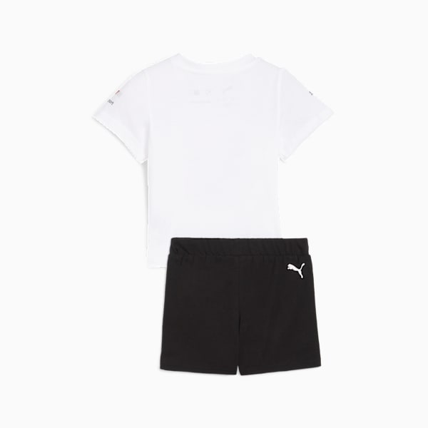 Conjunto de playera y shorts BMW M Motorsport para infantes, PUMA White, extralarge