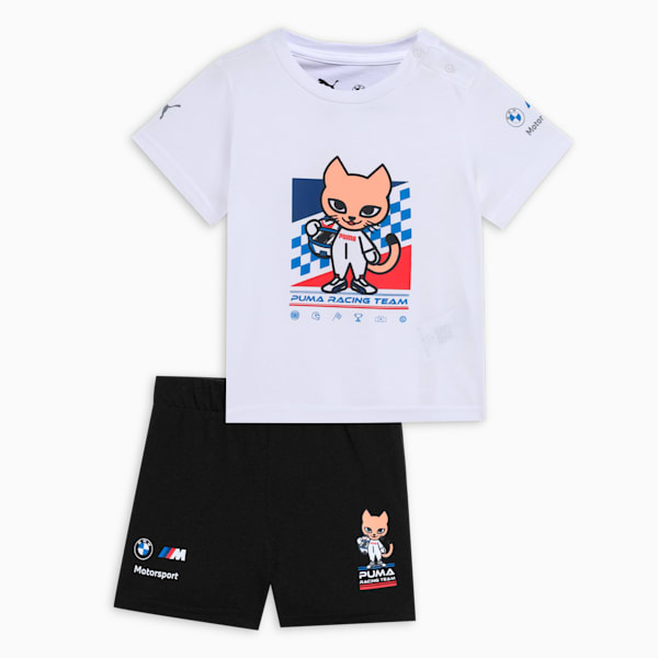 BMW M Motorsport Short Sleeves Toddlers' Set, PUMA White, extralarge-IND