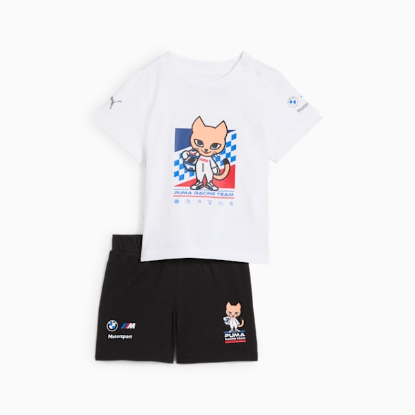 2-Piece BMW M Motorsport Toddlers' Short Sleeves Set, PUMA White, extralarge