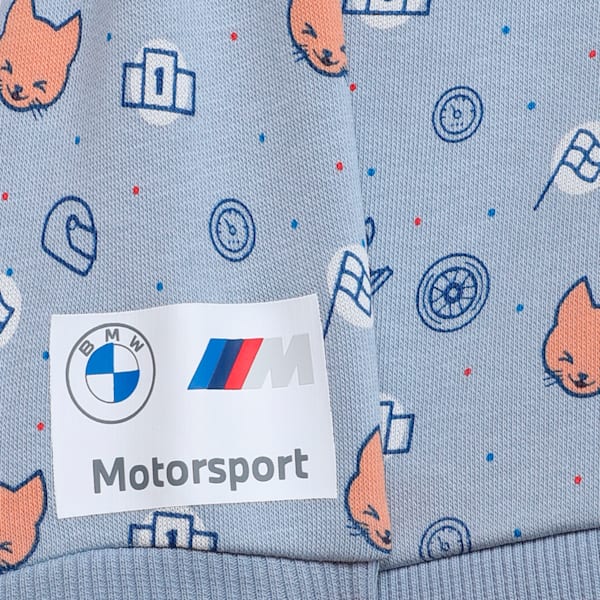 BMW M Motorsport All-over Print Long Sleeve Toddlers' Set, Blue Wash-AOP, extralarge-IND