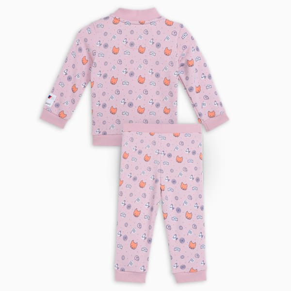 BMW M Motorsport All-over Print Long Sleeve Toddlers' Set, Rose Mauve-AOP, extralarge-IND