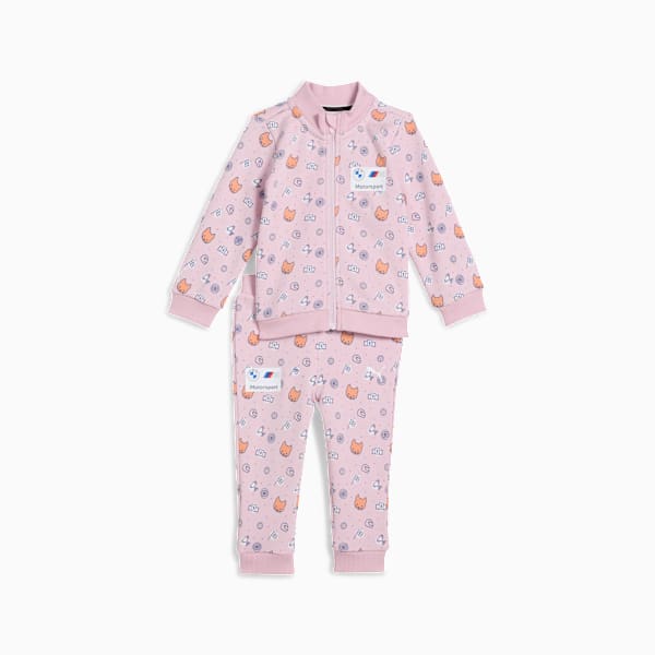 Conjunto sudadera y pants BMW M Motorsport para bebés, Rose Mauve-AOP, extralarge