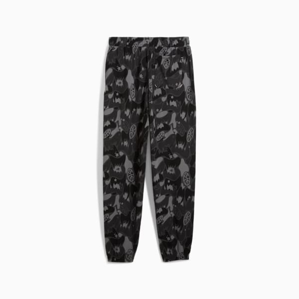 Dress Code Camo Basketball Men's Sweatpants, PUMA Black-AOP, extralarge