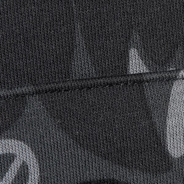 Dress Code Camo Men's Oversized Basketball Hoodie, PUMA Black-AOP, extralarge-IND