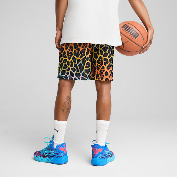 PUMA x LAMELO BALL Alien Skin Men's Basketball Shorts, PUMA Black-AOP, extralarge