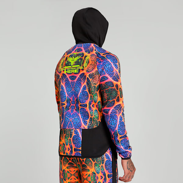 Melo Alien Skins Dime Men's Slim Fit Basketball Jacket, PUMA Black-AOP, extralarge-IND