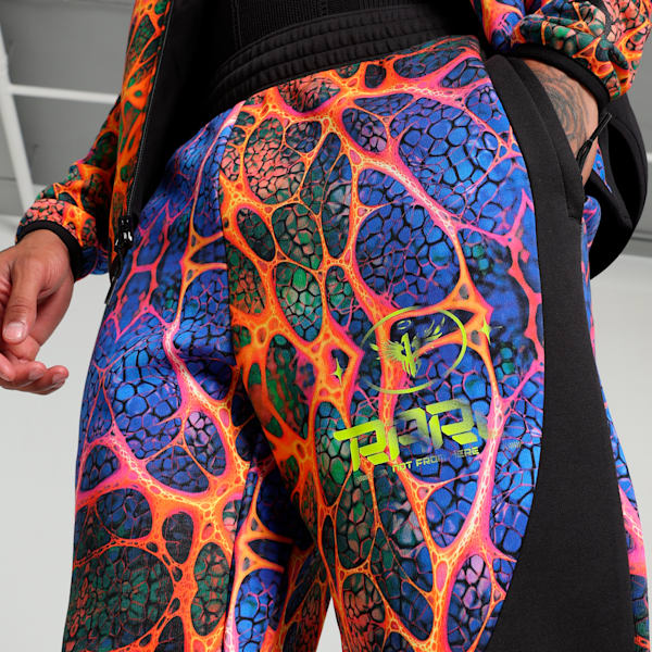 Melo Alien Skins Dime Men's Basketball Pants, PUMA Black-AOP, extralarge-IND