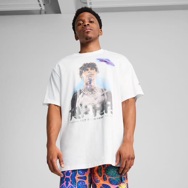 PUMA x LAMELO BALL Alien Skin Men's Basketball Tee, PUMA White, extralarge