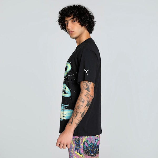Melo Alien Skins Men's Oversized Basketball Tee, PUMA Black, extralarge-IND