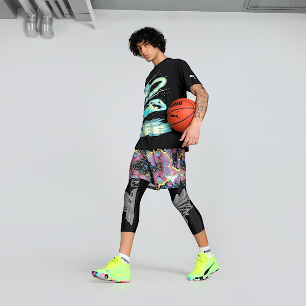 Melo Alien Skins Men's Oversized Basketball Tee, PUMA Black, extralarge-IND
