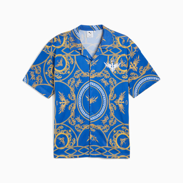 Playera basquet Melo dorada para hombre, PUMA Team Royal-AOP, extralarge