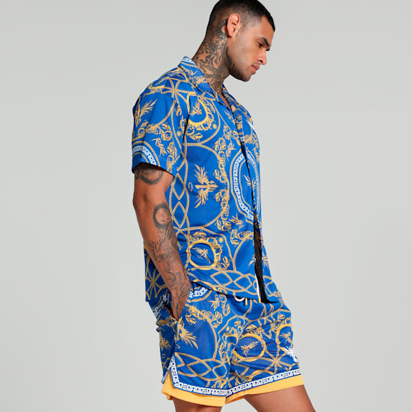 Melo Golden Men's Relaxed Fit Basketball Shirt, PUMA Team Royal-AOP, extralarge-IND