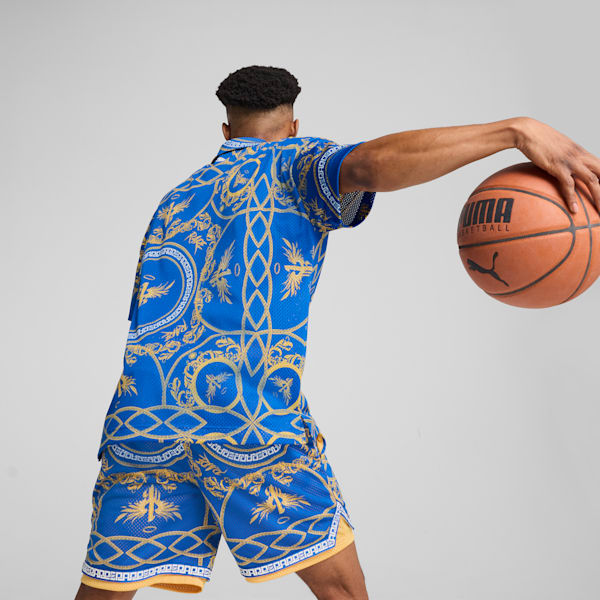 PUMA x LAMELO BALL Golden Child Men's Basketball Shirt, PUMA Team Royal-AOP, extralarge