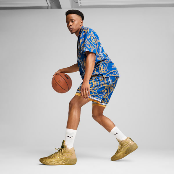 PUMA x LAMELO BALL Golden Child Men's Basketball Shorts, PUMA Team Royal-AOP, extralarge